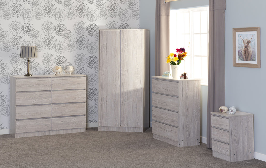 Malvern 3 Door Wardrobe - Urban Snow image 3