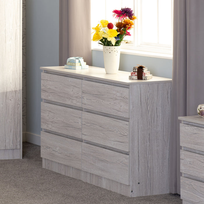 Malvern 6 Drawer Chest - Urban Snow image 4