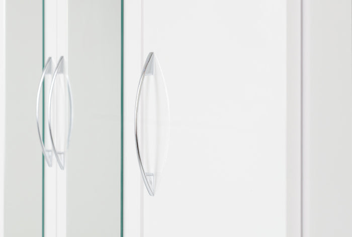 Nevada 3 Door 2 Drawer Wardrobe - White Gloss image 5