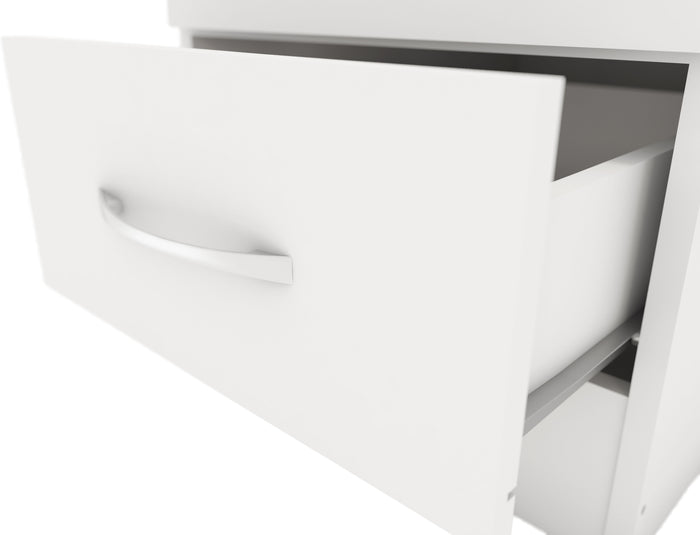 Nevada 1 Door 1 Drawer Wardrobe - White Gloss image 4