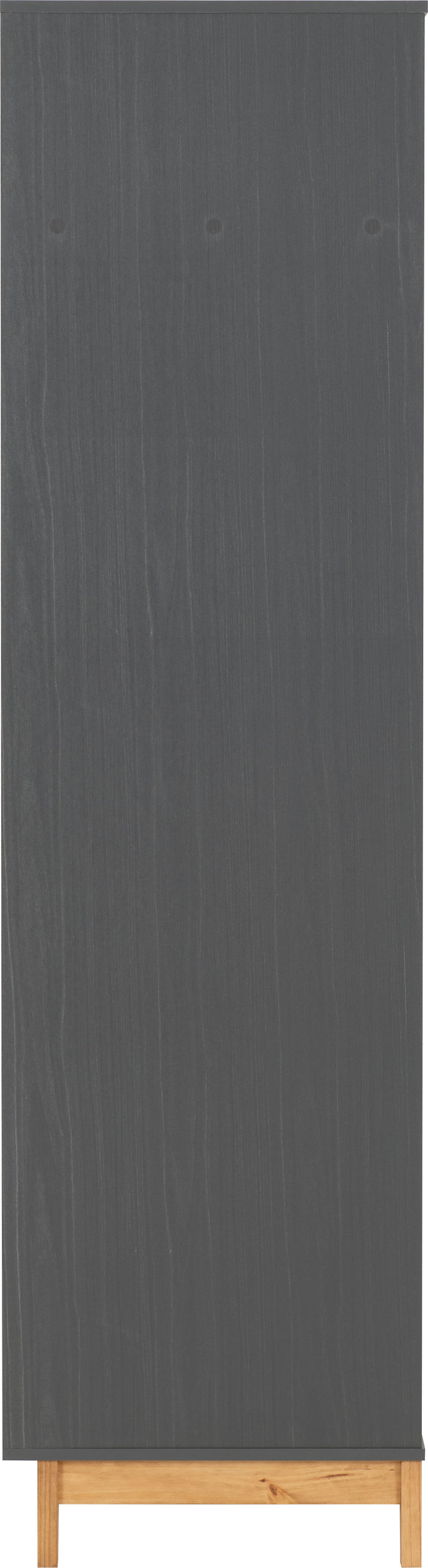 Cleveland 2 Door Wardrobe - White/Grey Metal Effect image 8