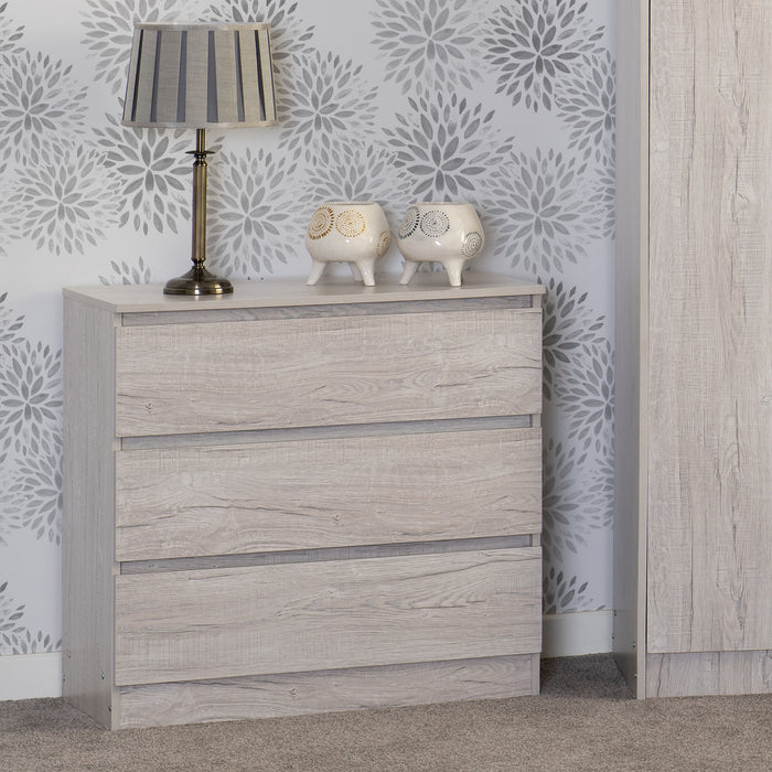 Malvern 3 Drawer Chest - Urban Snow image 5