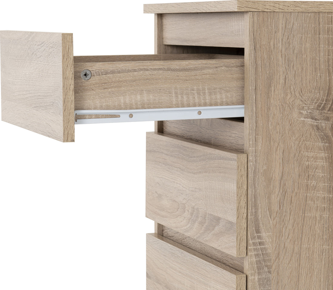 Malvern 3 Drawer Bedside - Sonoma Oak Effect image 6