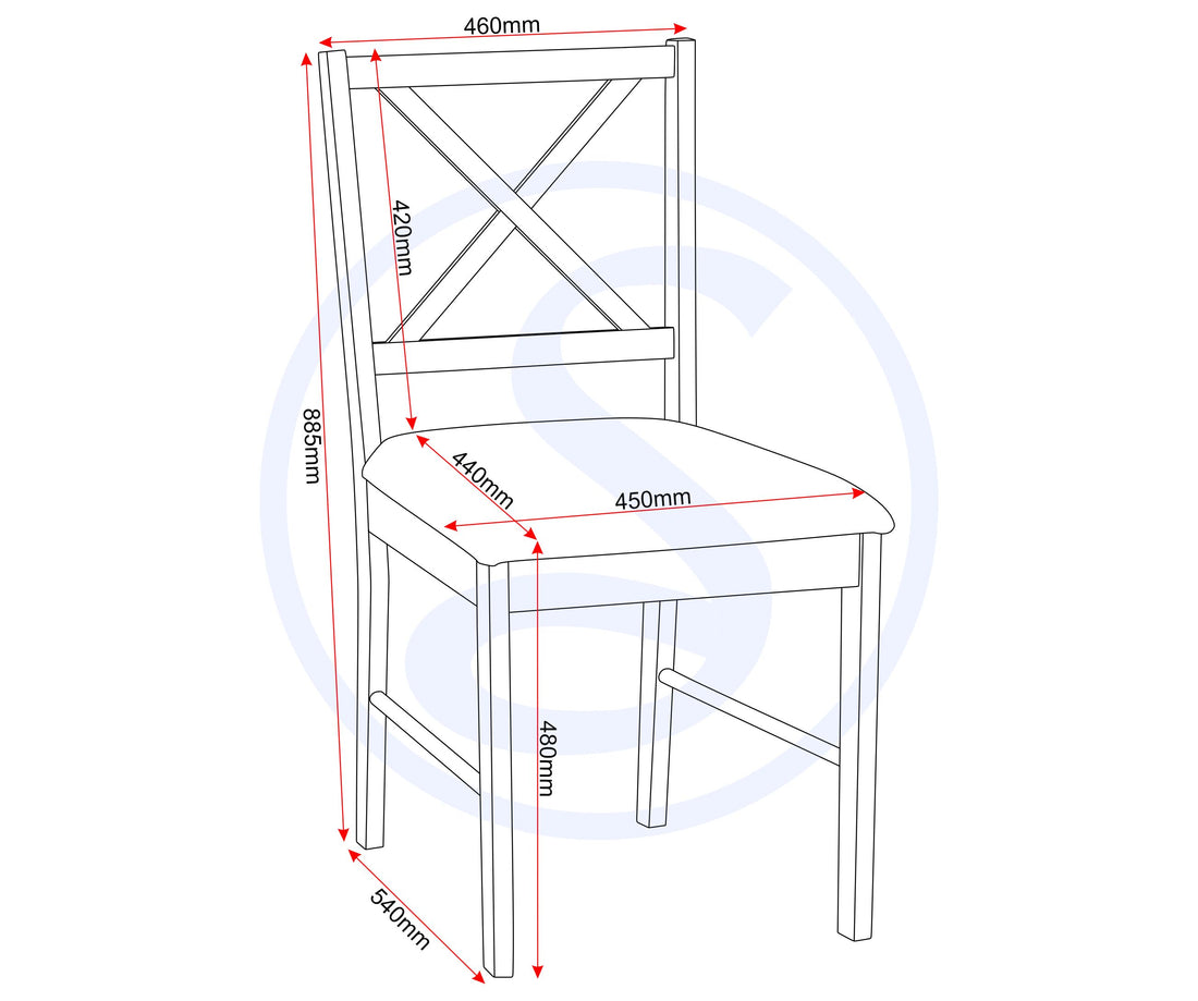Balfour 1+4 Dining Set - White/Oak Effect/Grey Fabric image 2