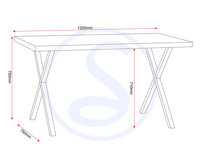 Buxton Dining Bench Set - Light Oak Effect/Black image 5