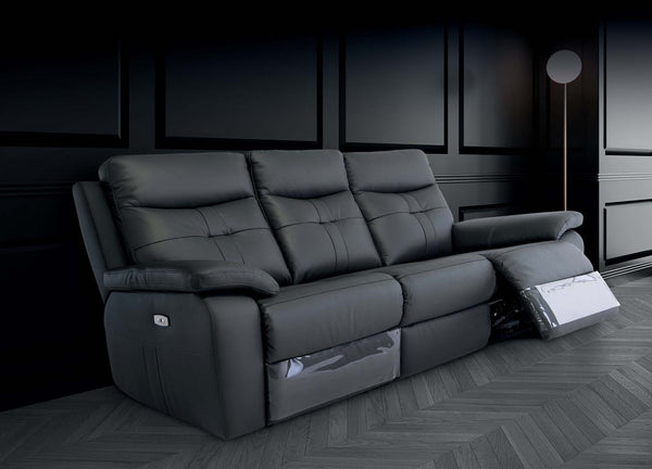 Sophia 3 Seater Electric Sofa - Charcoal Grey image 1 - SOPH03CHARCOAL-Catalogue-Image