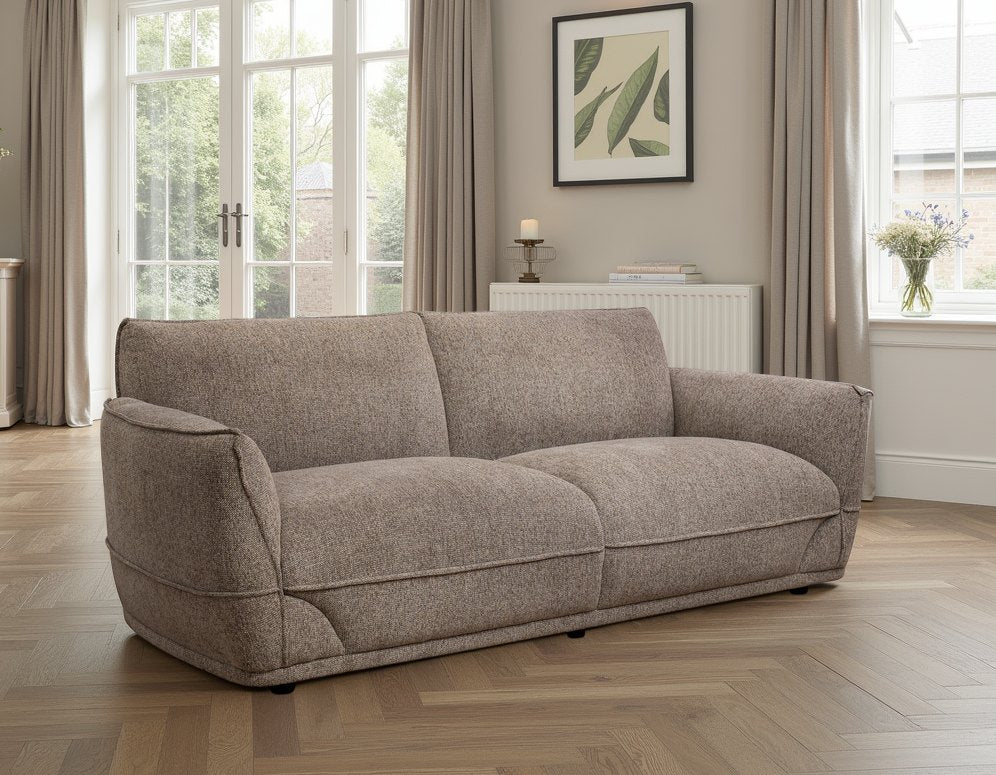 Tamson 3 Seater Sofa - Pebble image 2 - tam03pebble lifestyle
