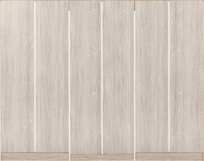 Malvern 6 Door 2 Drawer Wardrobe - Urban Snow image 4