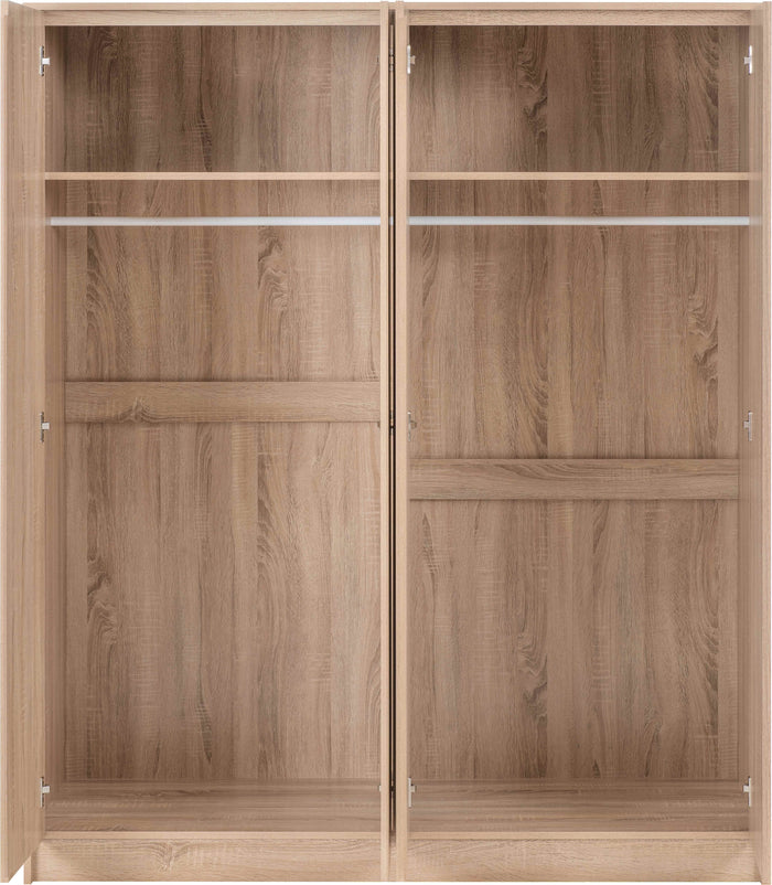 Malvern 4 Door Wardrobe - Sonoma Oak Effect image 5