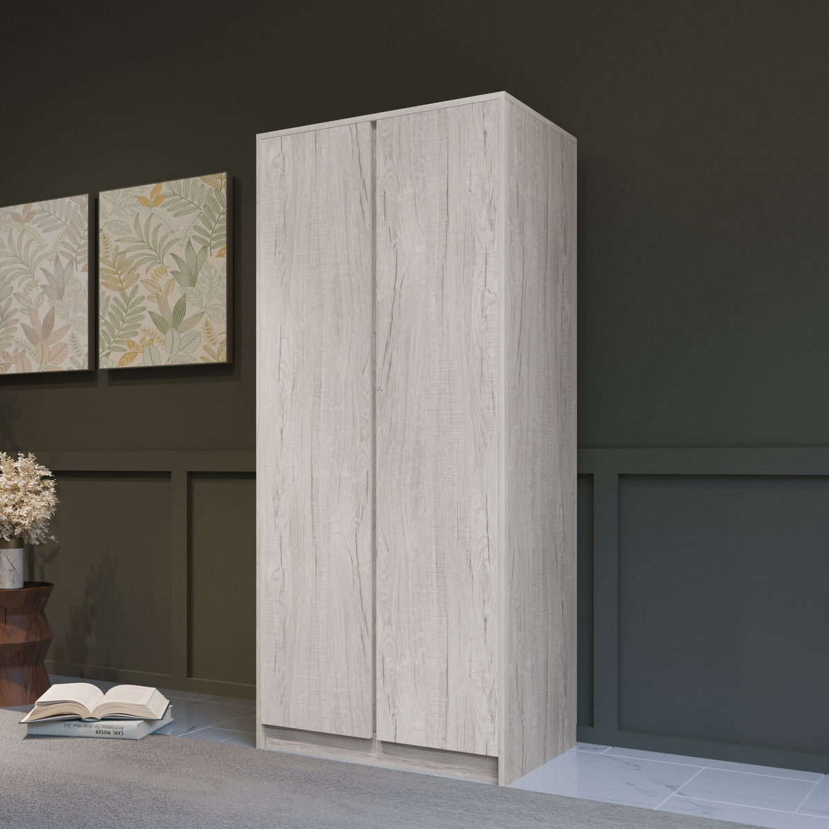 Malvern 2 Door Wardrobe - Urban Snow image 1