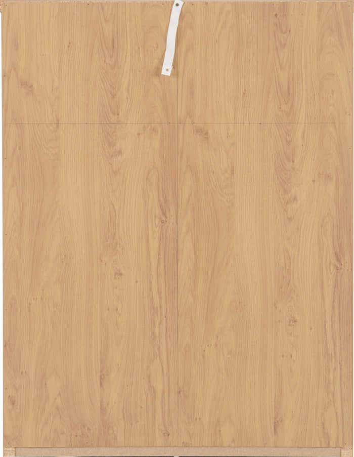 Seville 3+2 Drawer Chest - White Gloss/Light Oak Effect Veneer image 5