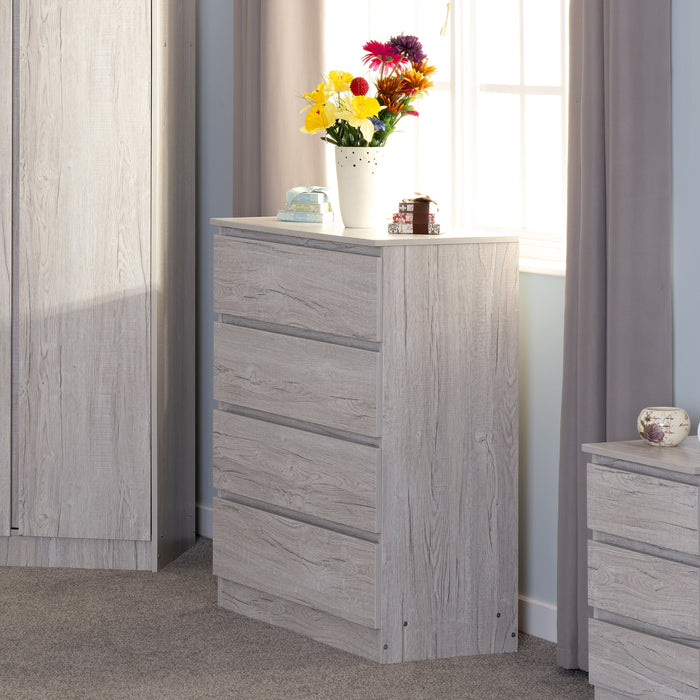Malvern 4 Drawer Chest - Urban Snow image 5