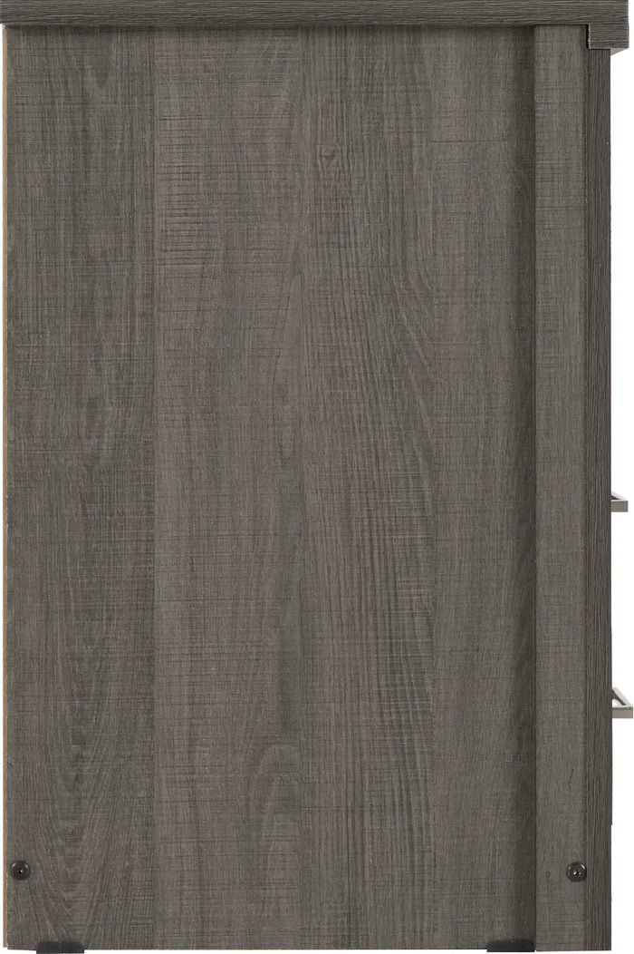 Lisbon 2 Drawer 1 Shelf Bedside - Black Wood Grain image 5