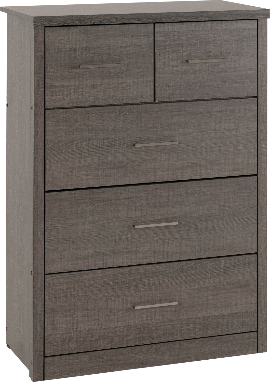 Lisbon 3+2 Drawer Chest - Black Wood Grain image 2