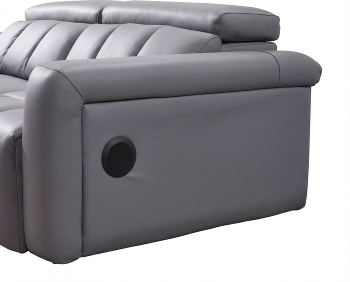 Dallas 3 Seater Sofa - Grey image 5 - 51568 - Dallas.G - 4