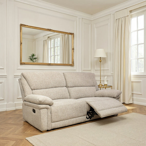 Bexley 3 Seater Sofa - Natural image 1 - bex03natural. lifestyle