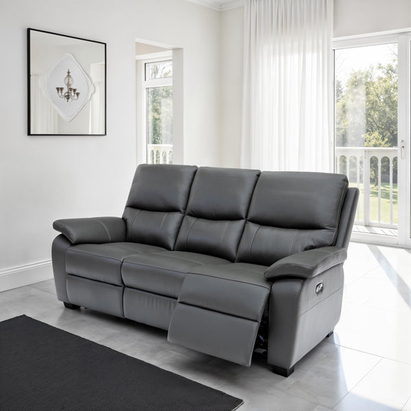 Cannes 3 Seater Sofa - Charcoal image 1 - can03charcoal lifestyle