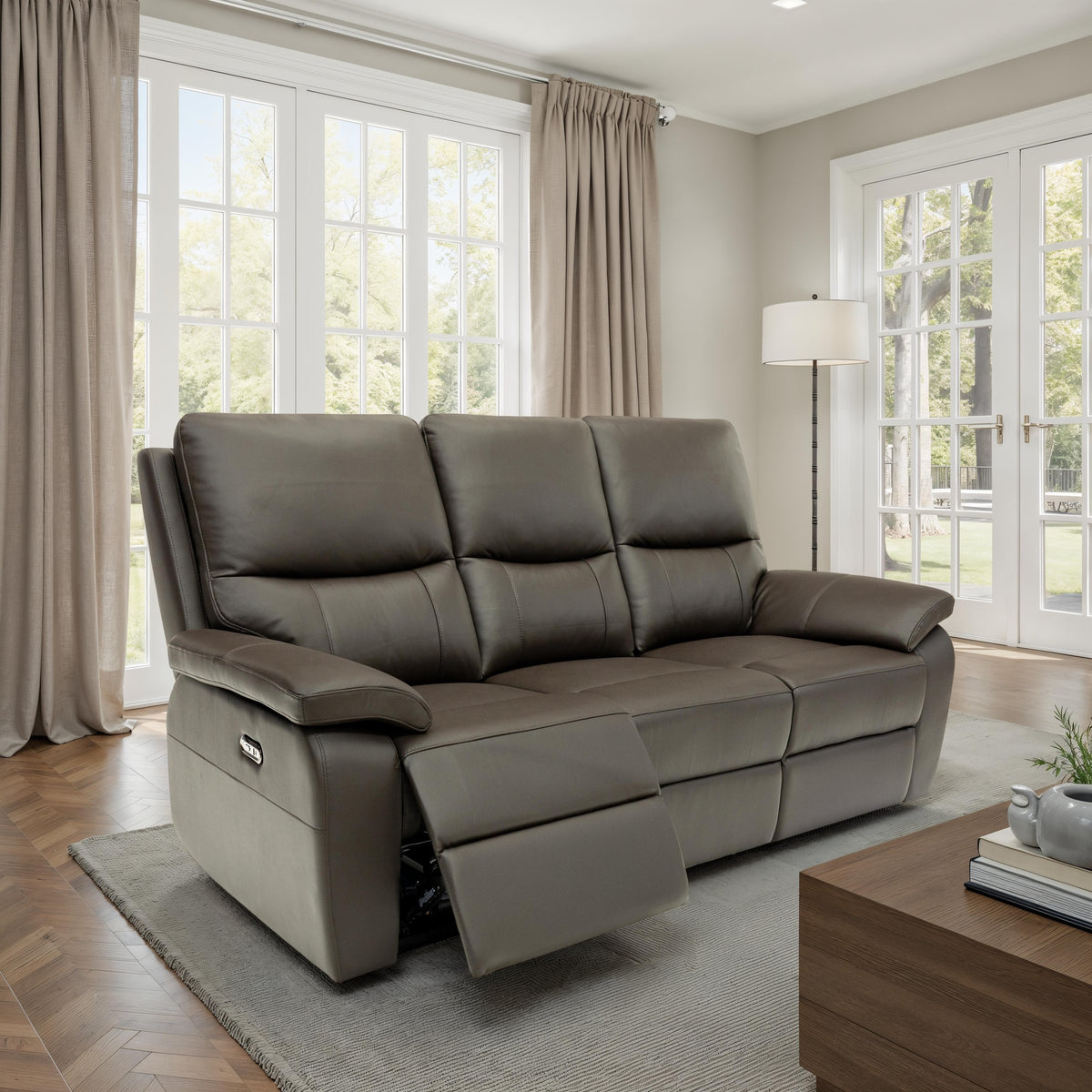 Cannes 3 Seater Sofa - Chocolate image 1 - can03chocolate lifestyle
