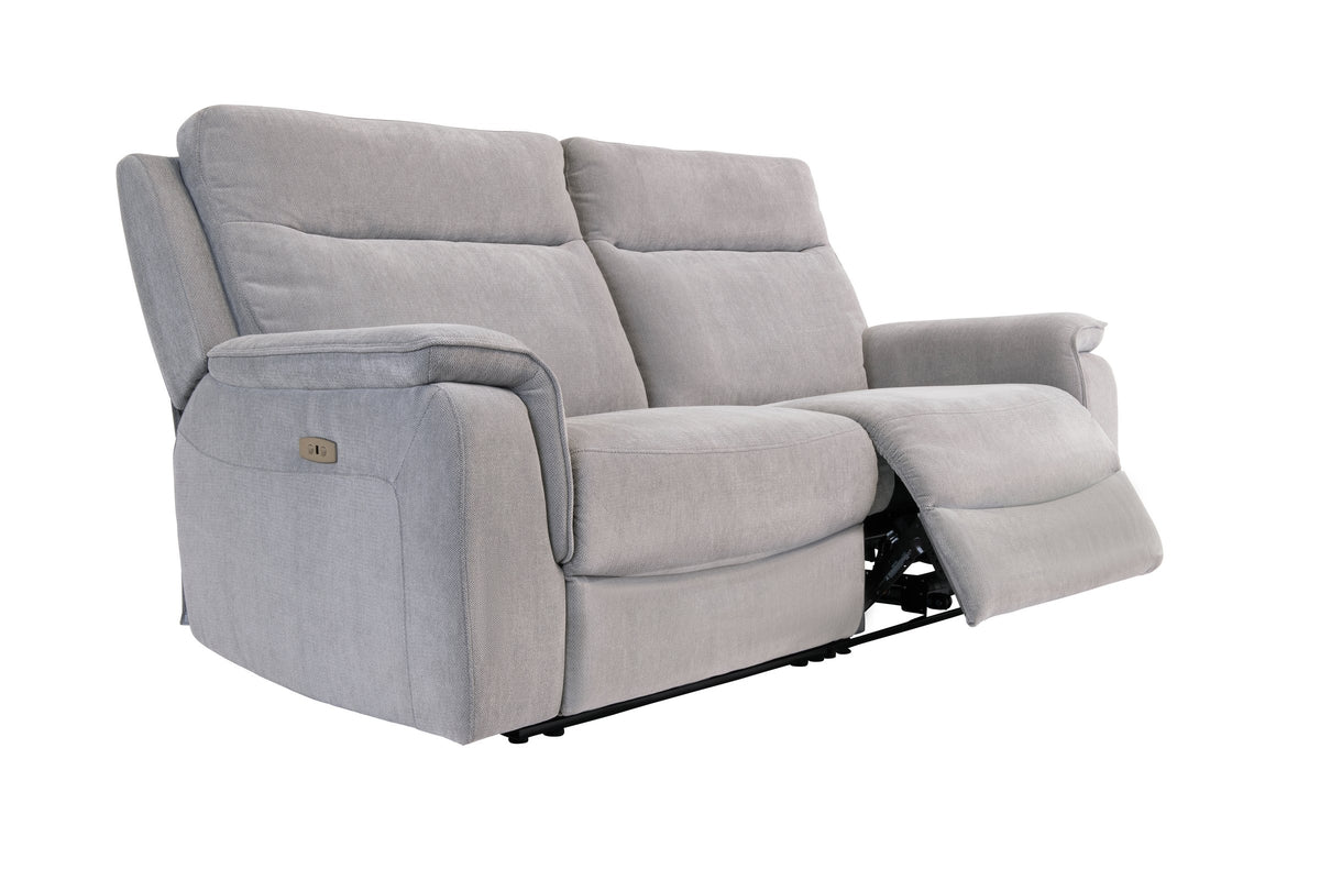 Havana 3 Seater Electric Sofa - Silver Grey image 1 - HAV03SILVERGREY