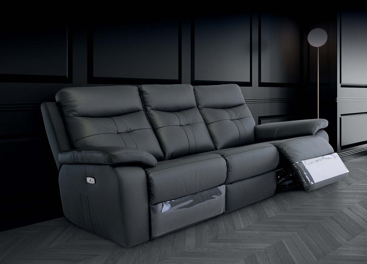 Sophia 3 Seater Electric Sofa - Charcoal Grey image 1 - SOPH03CHARCOAL-Catalogue-Image