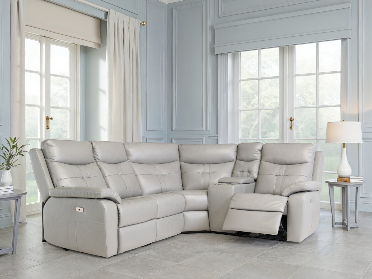 Sophia 2C1 Corner Sofa - Silver Grey image 1 - sophia grey corner lifestyle